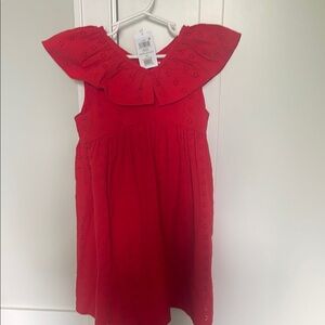 Next Red Flutter Sleeve Sundress
